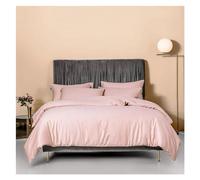 HYHJYMG Set di Biancheria da Letto a Quattro Pezzi Linens di Cotone Scuro Linens Twin Regina King Size Flat Flance Coperchio Copertina di Letti a Letto a Quattro Pezzi, (Q-Twin