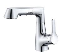 HYHJYMG Tocca del Mixer per Bacino con spruzzo Spray in Ottone Caldo e Fredda per Acqua Fredda a Buco Singolo lavandino Rubinetto Nero