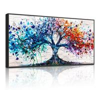 hyidecorart Quadro con Cornice Moderni Albero della Vita Colorato 50x100 cm