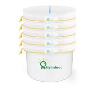 Hyindoor Bubble Bags All Mesh 1 gallone 5 bags Set Bubble Hash Bag Ice-O-Lator Erbaceous Ice Essence Extractor Kit con filtro a pressione e borsa per l'estrazione di erbe e la produzione di hash