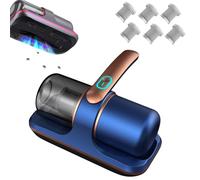 HYIWSIJT Household High-Frequency Strong Mite Removal Instrument, Aspiratore per La Rimozione degli Acari, Disinfezione Pulizia Efficace, ad Alta Frequenza a Doppio Battito Senza Fili