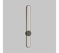 HYJAUSXB Applique da Parete lineare Moderna e Minimalista, con Luce LED Lunga in Rame, Lampada cablata, Illuminazione per Soggiorno e Camera da Letto, Arredamento Contemporaneo.