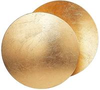 HYJAUSXB Applique Rotonda in Rame Dorato - Lampada Creativa con Concetto lunare e Eclissi Solare per Soggiorno, Camera da Letto, corridoio, Scale in Stile Nordico, Comodino, Illuminazione Interna