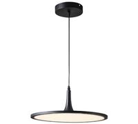 HYJAUSXB Lampadario Moderno e Creativo Lampada a Sospensione a LED Nera, Max 50W Anello da soffitto Stile Industriale Isola 3000K/4000 K/6000 K Dimmerabile, Apparecchi di illuminazio