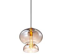 HYJAUSXB Lampadario Moderno e Creativo Lampada a Sospensione in Vetro a 1 Luce Grande Moderna per Isola Cucina, luci ambrate per soffitto Sala da Pranzo Camera da Letto Lampada a SOS