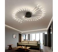 HYJAUSXB Plafoniera lineare Moderna Sputnik a Semi-Incasso in Acrilico con Design a Stella e Spirale, Lampada a LED Dorata per Soggiorno e Camera da Letto, 28 Teste