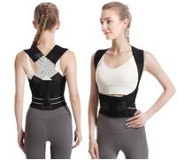 HYJO Correttore Postura Fascia Lombare Supporto Schiena Uomo Donna, Regolabile Tutore Dritta Busto Sollievo dal Aolore Collo, Schiena e alle Spalle(XL)