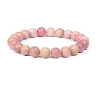 HYJYGM Men's Natural Tiger Eye & Lapis Lazuli Bracelet, 25 Botswana Agate, 8mm Beads, 19cm Elasticity