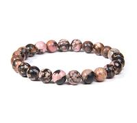 HYJYGM Natural Tiger Eye Lapis Lazuli Bangle Beads 25 Botswana Agate Women's Bracelet 19cm