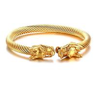 HYJYGM Sterling Silver Bangle,Retro,Stainless Steel Braided Leather Retro Animal Titanium Steel Dragon Flying Dragon Leather,B