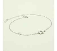 HYJYGM Sterling Silver,Crystal Bangle sfor Silver for Women Women 925 Sterling Silver Adjustable Star of David Ladies Fashion Sterling Silver Jewellery