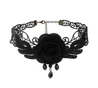 HYJYGX CHOKERS Gotico Fashio CRYDAL BLACO CHILCHE CHULLE Vintage Victorian Donne CHOCHER CHOCHER GIOITÀ