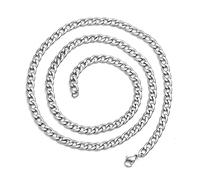 HYJYGX Cingolo di Figaro Argento per Uomini - 20-30 Pollici, 4MM x 60CM