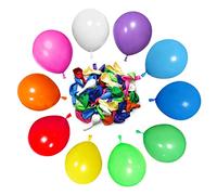 HYKJNBW Confezione da 50 palloncini arcobaleno in lattice multicolore, 30,5 cm, palloncini arcobaleno assortiti, per feste di compleanno, matrimoni, baby shower