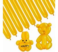 HYKJNBW Palloncini magici per animali attorcigliati, decorazione per feste di compleanno e matrimoni - 100cs (oro)