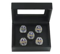 HYKJSHED 5 Anelli da Football Fantasy 2021, 2022, 2023, 2024 e 2025, Souvenir da Collezione for la Festa del papà, Regalo for Tifosi(10)