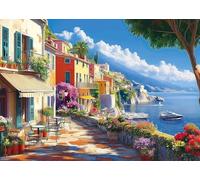 Hykmy Puzzle 1000 pezzi Giochi educativo e Giocattoli sfida Regalo Jigsaw Puzzle classici per Adulti e Ragazzi dai 14 anni,70x50cm-Terrazza a tema