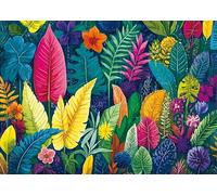 Hykmy Puzzle 1000 pezzi Giochi educativo e Giocattoli sfida Regalo Jigsaw Puzzle classici per Adulti e Ragazzi dai 14 anni,70x50cm-Giungla colorata