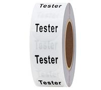 Hylabelest 20 mm rotondo PET trasparente cosmetici tester adesivi totale 500 etichette adesive per rotolo (trasparente)
