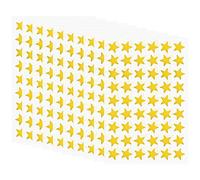 Hylabelest - Etichette adesive metallizzate a forma di stella, 13 mm, confezione da 540 (oro)