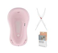 Hylat Baby Set Bagnetto con Telaio - per Neonati e Bambini - Stabile e Confortevole (Rosa)(Abbracciami)