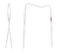 Hylat Baby Supporto da bagno - telaio per bagnetto da 84 cm - compatibile con i marchi: Keeper, Maltex, Hylat, Tega, Lapsi, BabyKajo Tega, stabile, pieghevole, acciaio - bianco