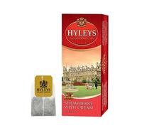 Hyleys® | Tè Nero Fragola & Lampone | Tè in Filtri | Tè Nero Ceylon Aroma Fragola, Lampone & Crema - 25 Bustine di Tè (37.5 Gr)