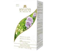 Hyleys Tea Nature's Harmony Black Tea Bags with Melissa & Mint In Foil Envelopes, 1.32-Ounce Packages (Pack of 12)