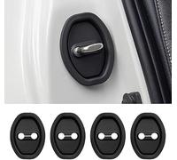 HYLLYP 4 Pezzi Copertura Protettiva per Serratura della Portiera Dell'auto in Silicone per Citroen Ds7 DS 7 Crossback 2018-2023, Serratura Portiera Prova Polvere Acqua Antiruggine