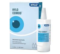 HYLO COMOD Collirio per occhi secchi con acido ialuronico, confezione doppia 2 x 10 ml
