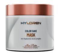 HYLoren Color Save - Maschera per capelli con acido ialuronico, balsamo per capelli levigante, balsamo per capelli, maschera per capelli danneggiati, lascia i capelli morbidi, lucidi, lisci, 500 ml
