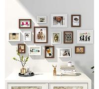 HYLR 15 Pezzi Cornici per Foto Collage Cornici Cornici da Parete Kit per pareti e abitazioni, Cornici per finestre in Legno massello Decorazioni per pareti con Attrezzi