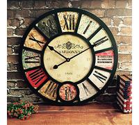HYLR 38cmliving Orologio da Parete della Stanza Retro Stile Industriale Ristorante Creativo Bar caffè Decorazione Decorazione a Parete Orologi e Orologi