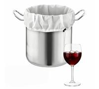 HYMC Sacchetti riutilizzabili per infusione, 46 x 40 cm, con rete fine e chiusura a coulisse, sacchetti filtranti per birra fatta in casa e scolare alimenti, sacchetti di gelatina per marmellate