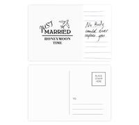 hymoon matrimonio aereo Cartolina Cartolina Anniversario Persona Importante