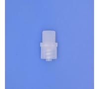 Hynec - Adattatori Luer Lock su filettatura industriale in PP per laboratori di biochimica universitaria e applicazioni industriali, resistenti al calore e biochimico-reattivi (maschio, G1/8, naturale