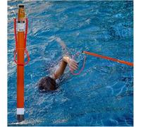 HynJGih Emergency Rescue Pole，Adjustable FRP Pool Safety Hook，High Visibility Luminous & Reflective Design