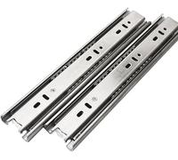 HynJGih Guide per cassetti, binario scorrevole a tre sezioni con estensione completa, binario scorrevole per cassetti con cuscinetti a sfera per la casa (acciaio inossidabile 400mm)