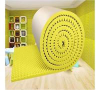 HynJGih Pannelli acustici autoadesivi, pannelli in schiuma acustica piramidale, pannelli fonoassorbenti anticollisione, imbottitura in schiuma for sale concerti(Yellow-5cm,1x20m)