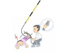 HynJGih Rescue Hook Hotstick for Electrical Safety with Canvas Bag， Lightweight Portable High Voltage with Pole