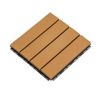 HynJGih Rivestimento for esterni in legno di plastica ad incastro, rivestimento in plastica di legno impermeabile for tutte le condizioni atmosferiche, confezione da 10(Wood)