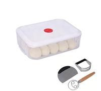 Hynorian Set di pasta per pizza con mixer per impasto, schiaccia e tagliapasta impilabile, scatola per pizza con coperchio per la preparazione dell'impasto, fermentazione e conservazione come