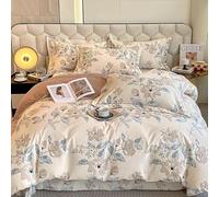 Hynyjxjy I,1.8m, Set Di Lenzuola Matrimoniali Biancheria Da Letto Si Adatta Facilmente A Materassi Extra Profondi Set Di Biancheria Da Letto Da 4 Pezzi Con Copripiumino, Lenzuola, Federe E Federe