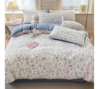 Hynyjxjy M,1.5m, Copripiumino in Cotone di Alta qualità Biancheria da Letto Morbida Set di Lenzuola Matrimoniali Artigianato Raffinato Letto in Sacco con Copripiumino, Lenzuola, Federe E Federe