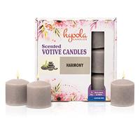 Hyoola Candele Profumate Votive - Candele Profumate Piccole Armonía - Durata Candela Votiva 12 ore - Set Candele Profumate da 9 - Made in EU