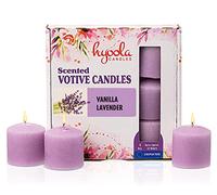 Hyoola Candele Profumate Votive - Candele Profumate Piccole Lavanda e Vaniglia - Durata Candela Votiva 12 ore - Set Candele Profumate da 9 - Made in EU