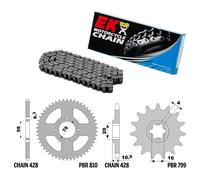 HYOSUNG GA 125 CRUISE II 125 1999-2001 catena corona pignone kit 428 PBR EK1461