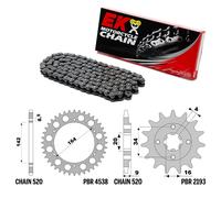 HYOSUNG GT COMET 250 2004-2009 catena corona pignone kit 520 PBR EK2932