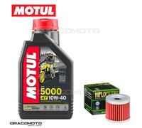 Hyosung RX 125 D 2007-2009 Tagliando Olio Motul 5000 4T 10W-40 1 litri Filtro