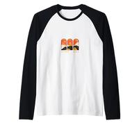 HYPE 1983 Retro Mountains Estetica Window Art Maglia con Maniche Raglan